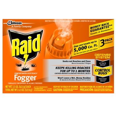Picture of Raid Concentrated Fogger - 3 Pack - 1.5oz - 12 Per Case (SO)