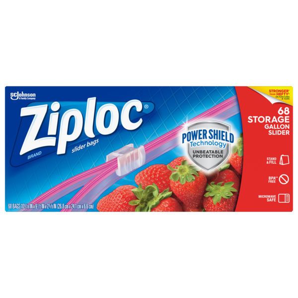 Picture of SCJP ZIPLOC SLIDER STORAGE GALLON BAG MEGA PACK - 68 COUNT - 9 PER CASE (SO)