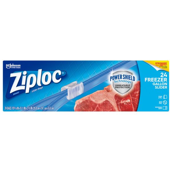 Picture of SCJP ZIPLOC SLIDER FREEZER GALLON BAG - 24 COUNT - 9 PER CASE (SO)