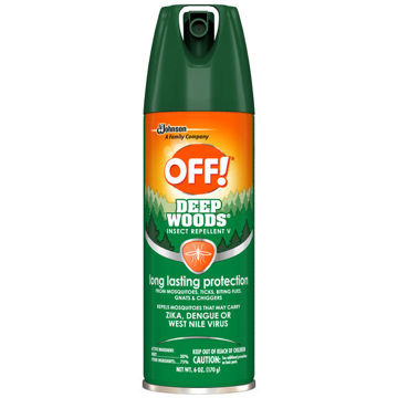 Picture of OFF! DEEP WOODS INSECT REPELLENT AEROSOL - 25% DEET - 6OZ - 12 PER CASE