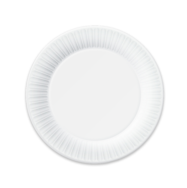 Picture of ULTRA 7" COATED PAPER PLATE - WHITE - 2/125 CASE (SO)