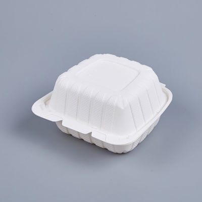 Picture of MFPP WHITE HINGED CONTAINER - 6"X6" -  150PCS/CS - 1 COMPARTMENT - 29 G