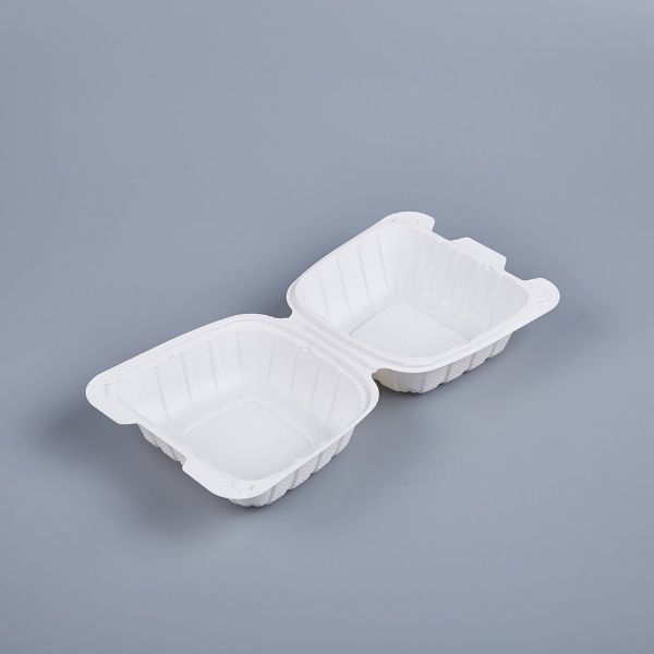Picture of MFPP WHITE HINGED CONTAINER - 6"X6" -  150PCS/CS - 1 COMPARTMENT - 29 G