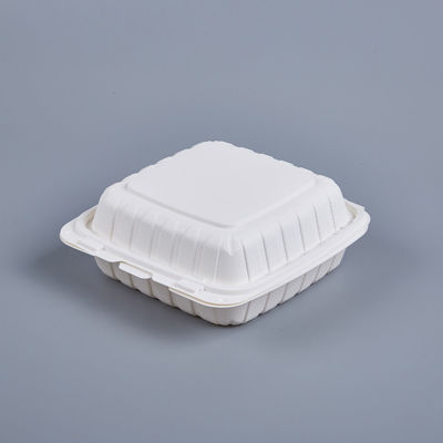 Picture of MFPP WHITE HINGED CONTAINER - 8"X8"-  150PCS/CS - 1 COMPARTMENT - 52 G