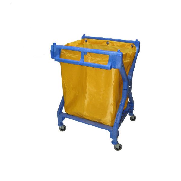 Picture of BLUE PLASTIC X-FRAME COLLECTOR TRUCK 6 BUSHEL, 1 EACH PER CASE