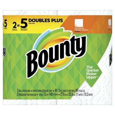 Picture of BOUNTY REGULAR DOUBLE PLY 2DP WH  90CT KDF SQF 140 2X6 PER CASE