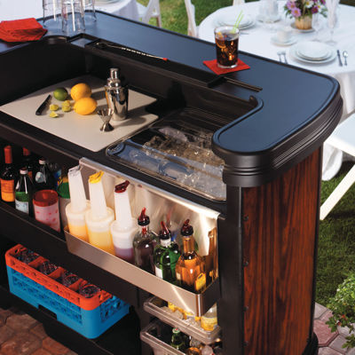 Picture of MAXIMIZER PORTABLE BAR - CHERRY WOOD (SO)