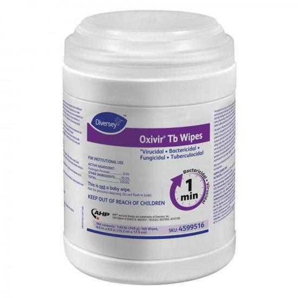 Picture of OXIVIR TB ONE-STEP DISINFECTANT CLEANER WIPES - NEW 4 PACK - 4X160 EA (US)