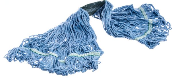 Picture of FLO-PAC MEDIUM LOOPED-END MOP WITH GREEN BAND - BLUE - 12/PACK (SO)