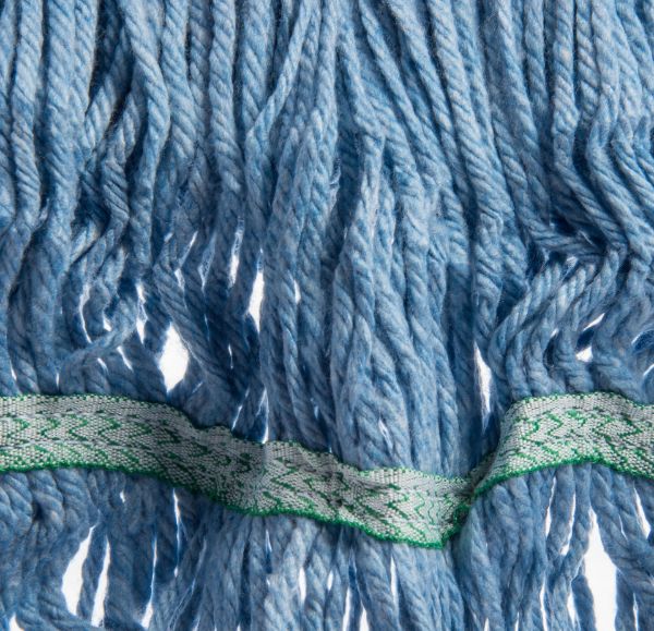 Picture of FLO-PAC MEDIUM LOOPED-END MOP WITH GREEN BAND - BLUE - 12/PACK (SO)