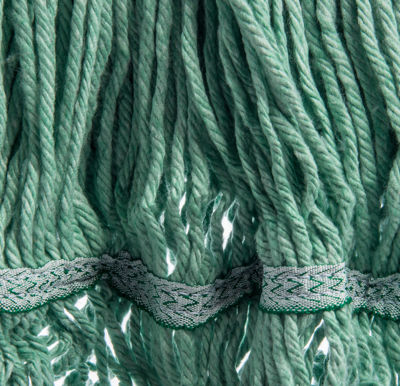 Picture of FLO-PAC MEDIUM LOOPED-END MOP WITH GREEN BAND - GREEN - 12/PACK