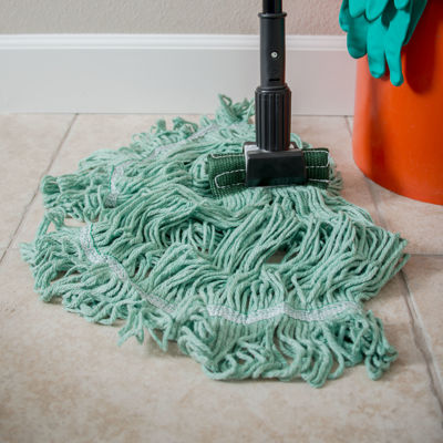 Picture of FLO-PAC MEDIUM LOOPED-END MOP WITH GREEN BAND - GREEN - 12/PACK