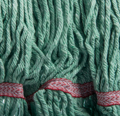 Picture of FLO-PAC LARGE LOOPED-END MOP WITH RED BAND - GREEN - 12/PACK (SO)