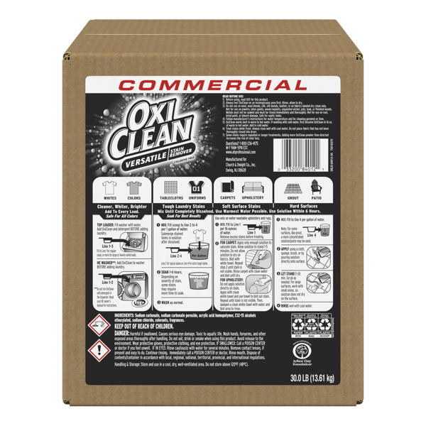 Picture of OXICLEAN VERSATILE STAIN REMOVER 1 X 30 POUND CASE