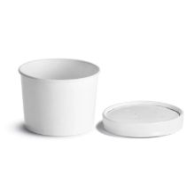 Picture of 12 OZ HD PAPER SOUP CONTAINER / LID COMBO WHITE - 10 X 25/CS
