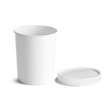 Picture of 32 OZ HD PAPER SOUP CONTAINER / LID COMBO WHITE - 10 X 25/CS
