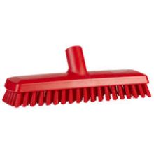 Picture of DECK SCRUB BRUSH 10" - RED BRISTLE - HIGH/LOW PLASTIC - ACME THREAD (6/CASE)